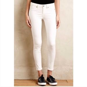 Paige White denim ankle jeans